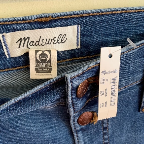 Madewell 10” High-Rise Skinny Jean Button Front 32 - Picture 4 of 6
